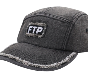 FTP Denim Logo Camp Hat Black