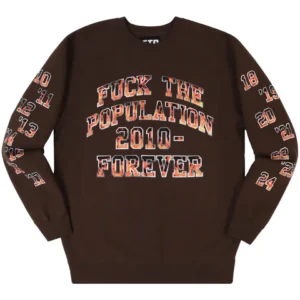 FTP Forever Crewneck Brown Sweatshirt