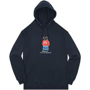 FTP Bear Pullover Hoodie Navy