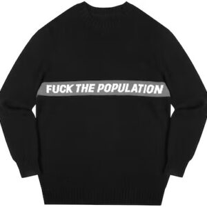 FTP Spell Out Knit Sweater Black